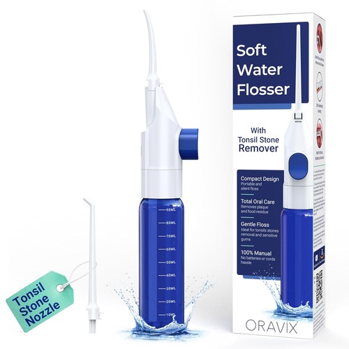 Manual water flosser tonsil - water,