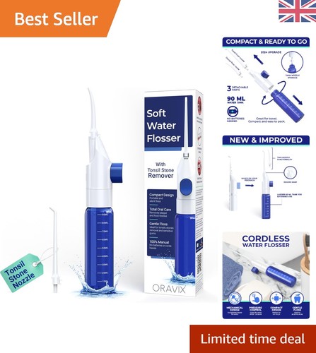 Manual water flosser tonsil - water,