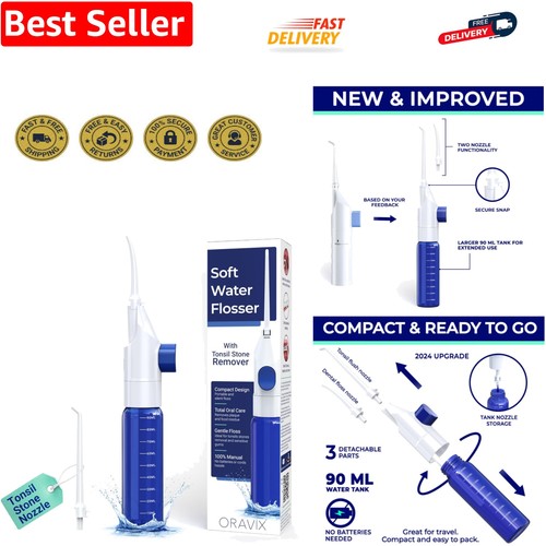 Manual water flosser tonsil - manual,