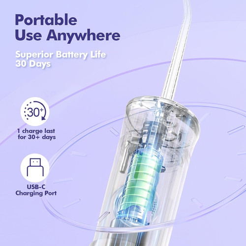 Water flosser cordless travel - water,